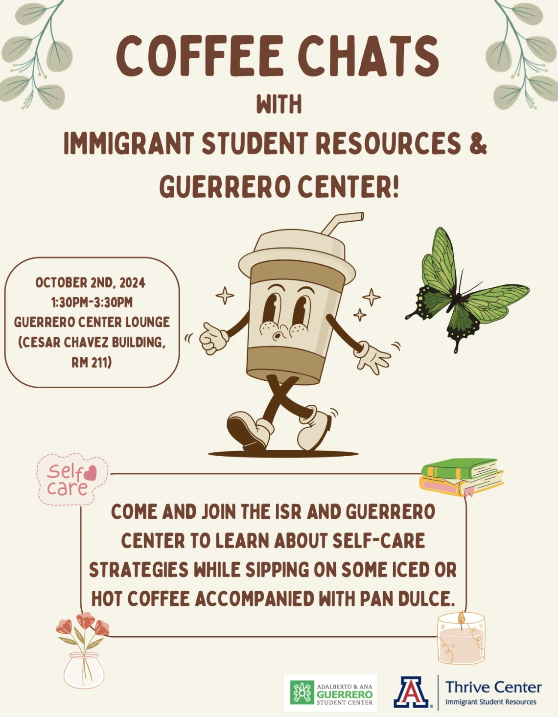 Coffee chats with Immigrant Student Resources and Guerrero Center 