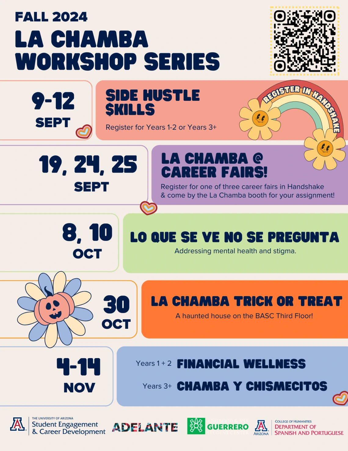 La Chamba Workshop Series: career development, mental health, financial wellness 