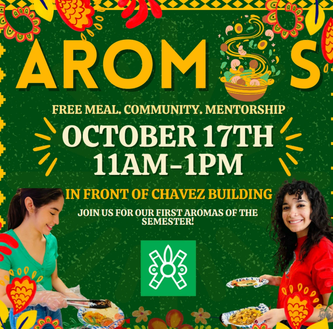 AROMAS Free meal, community, mentorship