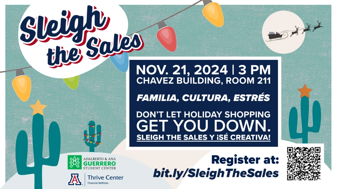 Don't let holiday shopping get you down. Sleigh the sales y se creativa!