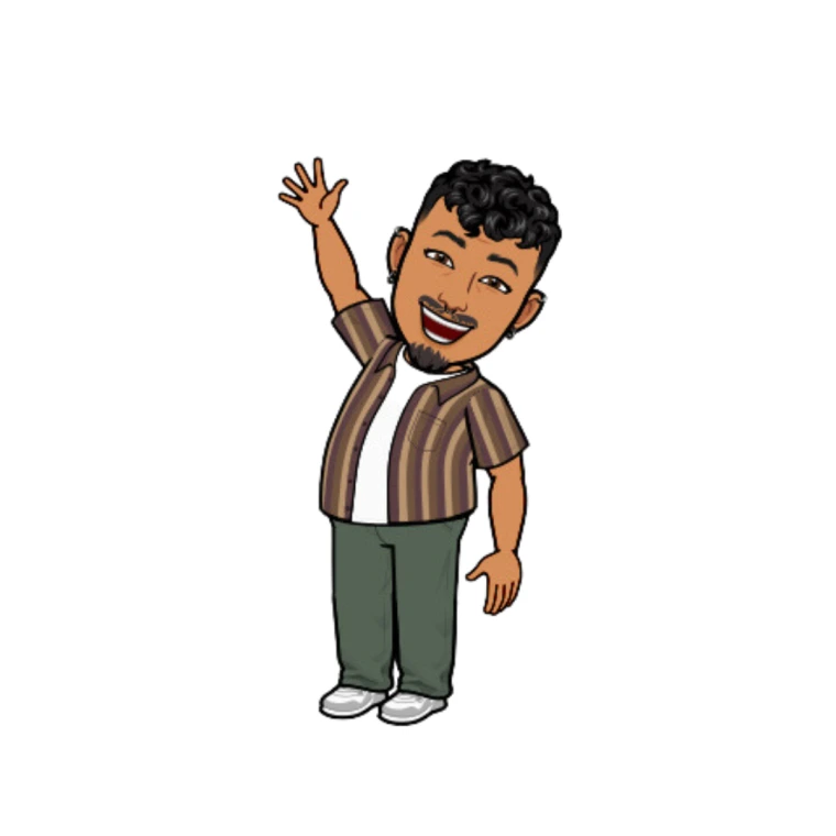 Bitjmoji waving